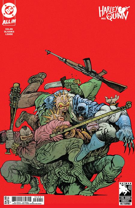 HARLEY QUINN #65 CVR E DANIEL WARREN JOHNSON DARK KNIGHT RETURNS 40TH ANNIVERSARY CARD STOCK VAR
