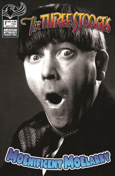 THREE STOOGES MOENIFICENT MOELARKY #1 CVR C B&W PHOTO VAR