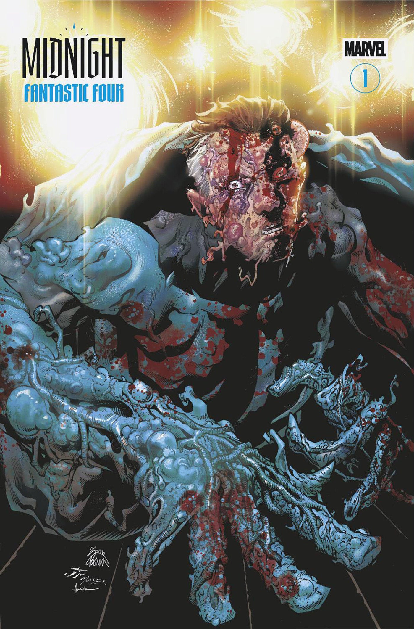 MIDNIGHT FANTASTIC FOUR #1 COVER B RYAN STEGMAN MIDNIGHT BLOODBATH VARIANT