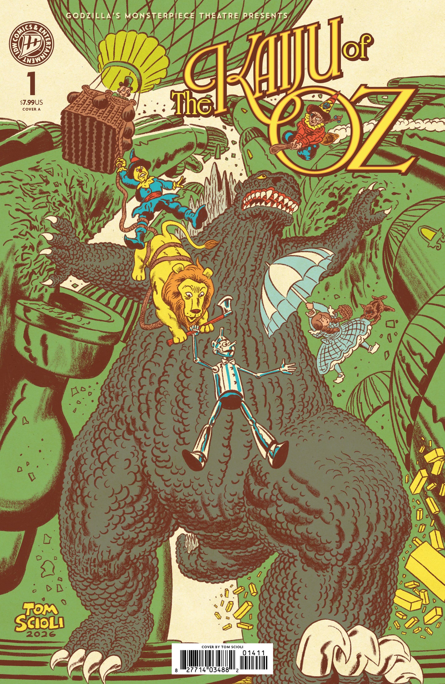 Godzillas Monsterpiece Theatre Presents: The Kaiju of Oz Cover A (Scioli)