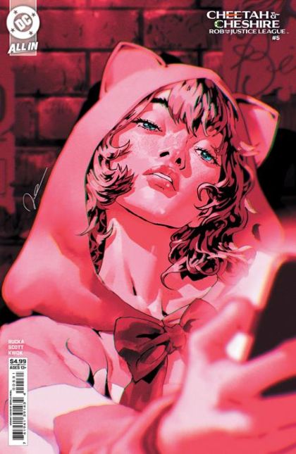 Cheetah and Cheshire Rob the Justice League #5 Gerald Parel Variant