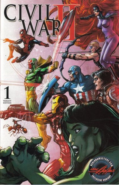 Civil War II #1 Neal Adams Exclusive Wraparound Variant