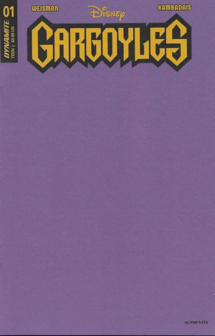 Gargoyles, Vol. 1 (Dynamite) #1 Purple Blank Variant