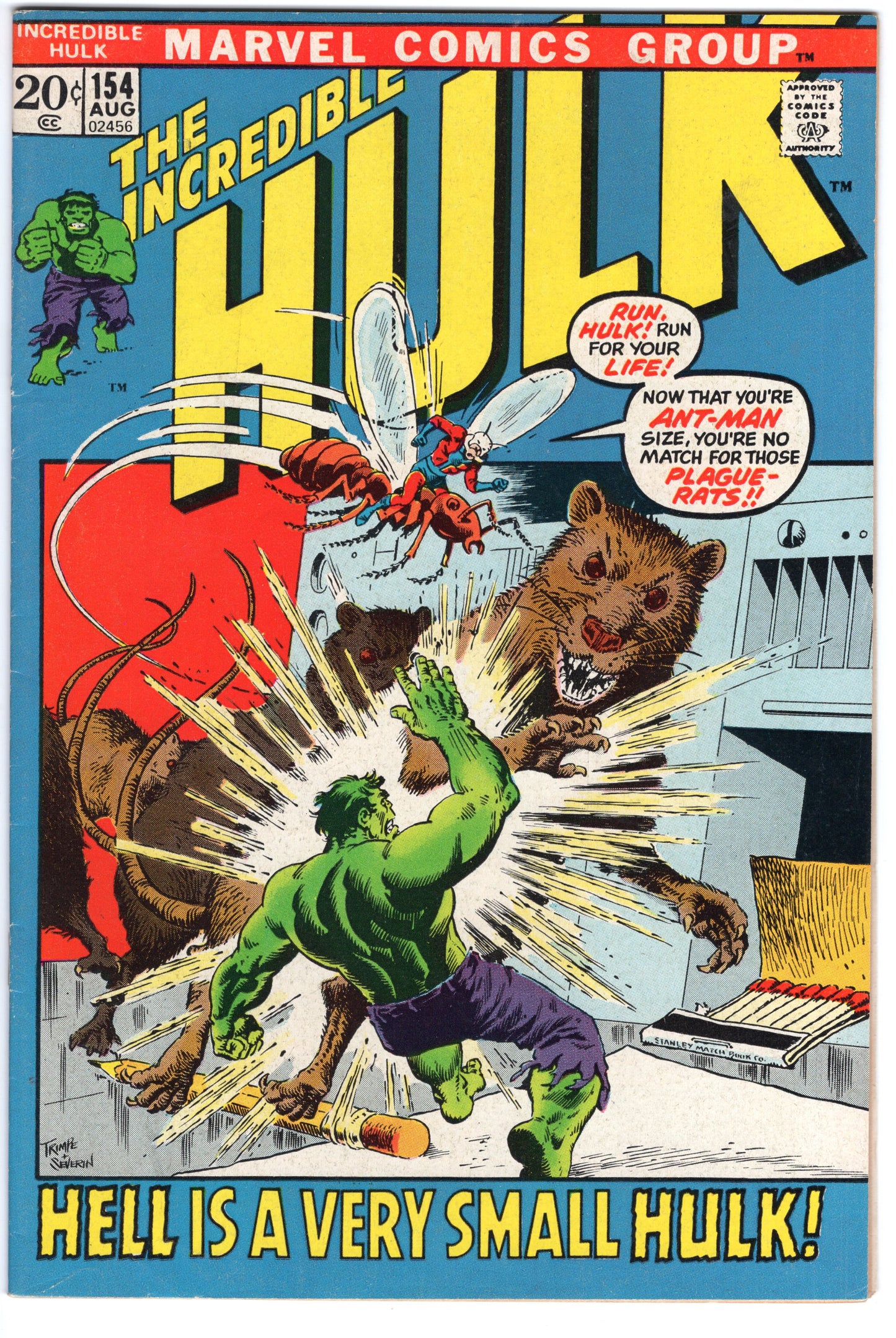 INCREDIBLE HULK, VOL. 1 #154 FN+ (6.5)