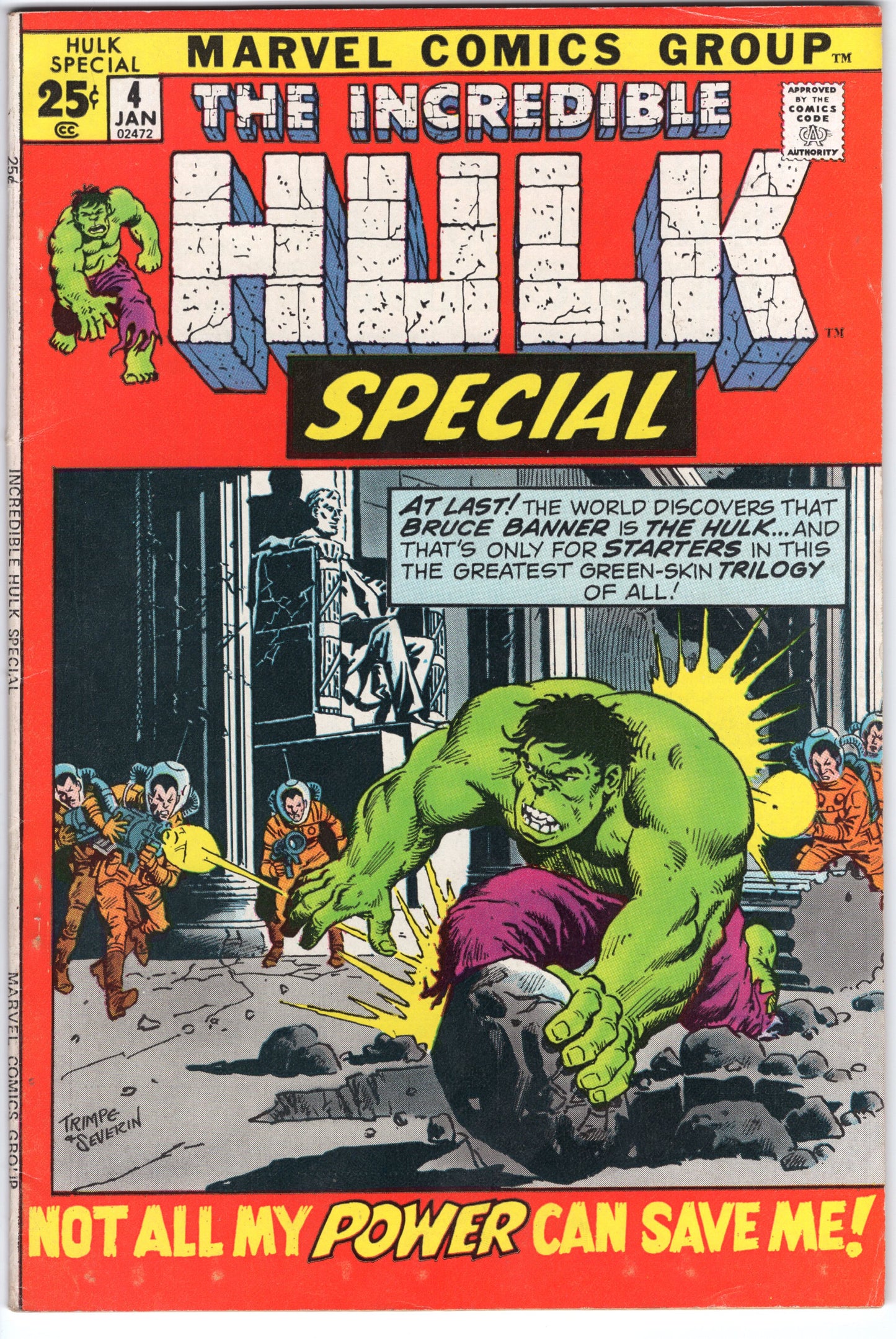 INCREDIBLE HULK, VOL. 1 ANNUAL #4 FN/VF (7.0)