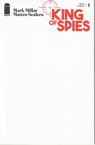 King of Spies #1 Blank Cover