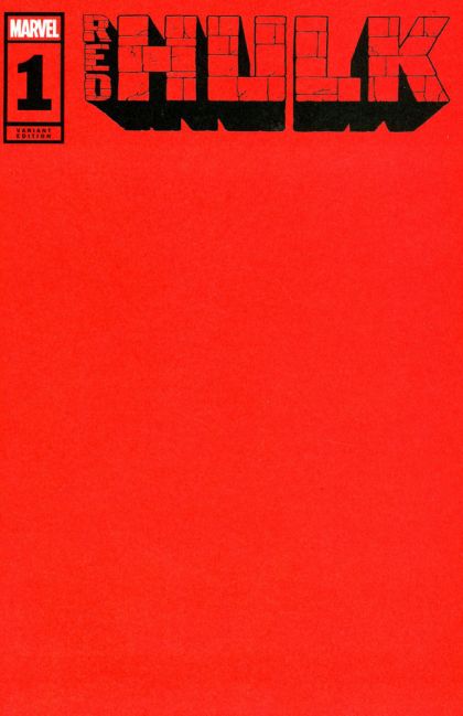 Red Hulk #1 Red Blank Variant