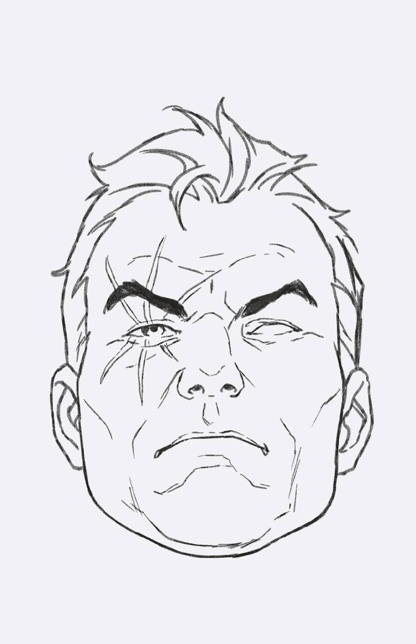 CABLE #3 50 COPY INCV MARK BROOKS HEADSHOT SKETCH VIR VAR