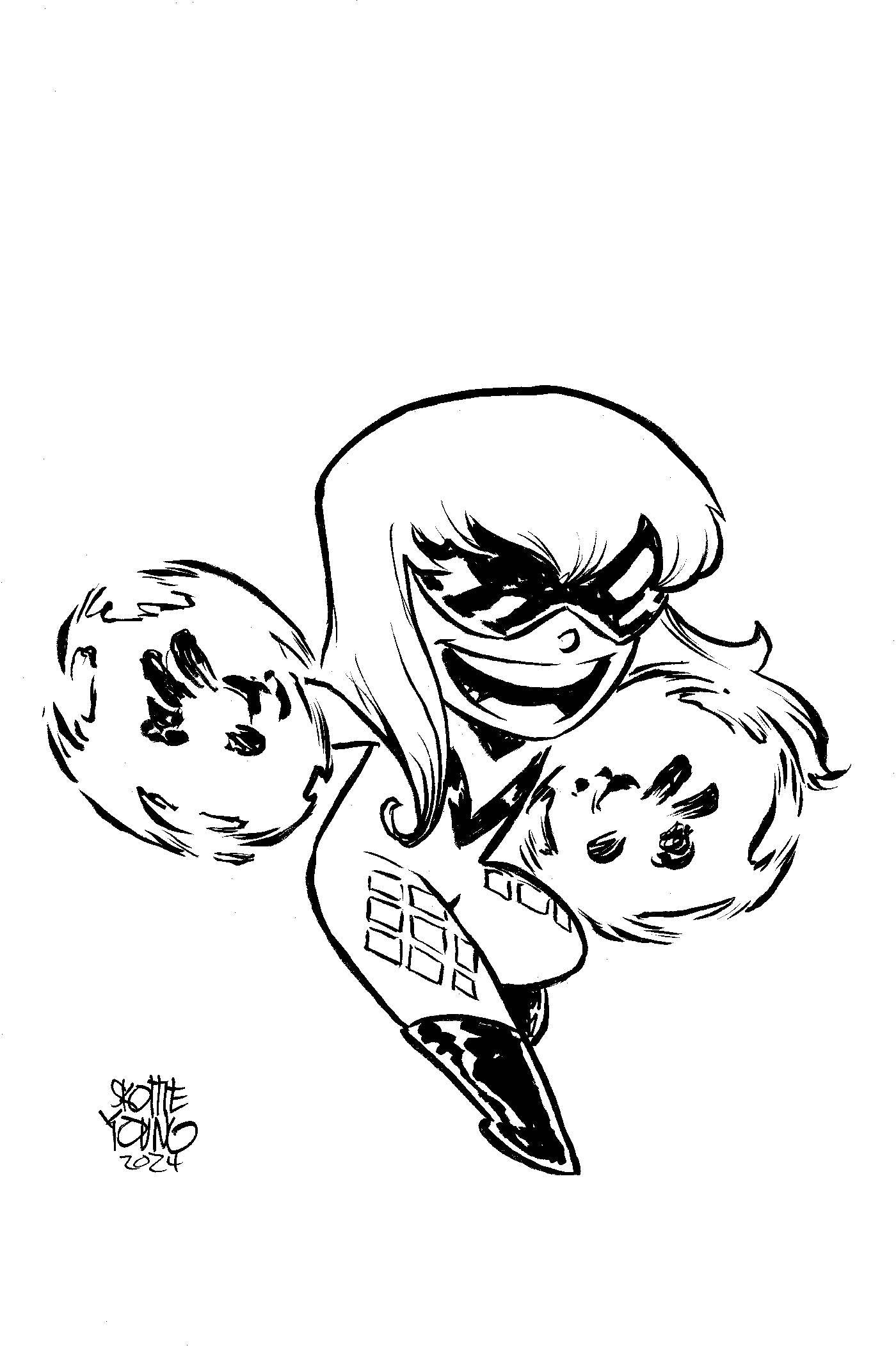 JACKPOT BLACK CAT #4 50 COPY INCV BIG MARVEL BW VIR VAR