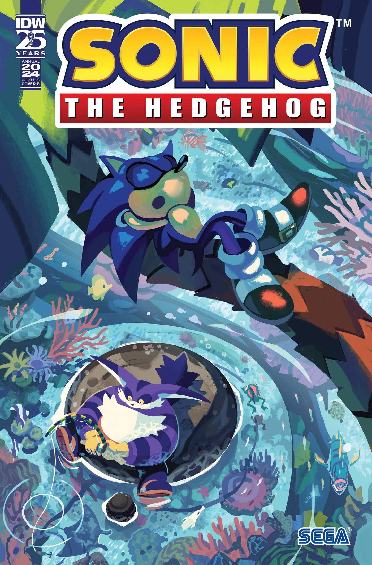 Sonic the Hedgehog Annual 2024 (One Shot) Fourdraine Cover