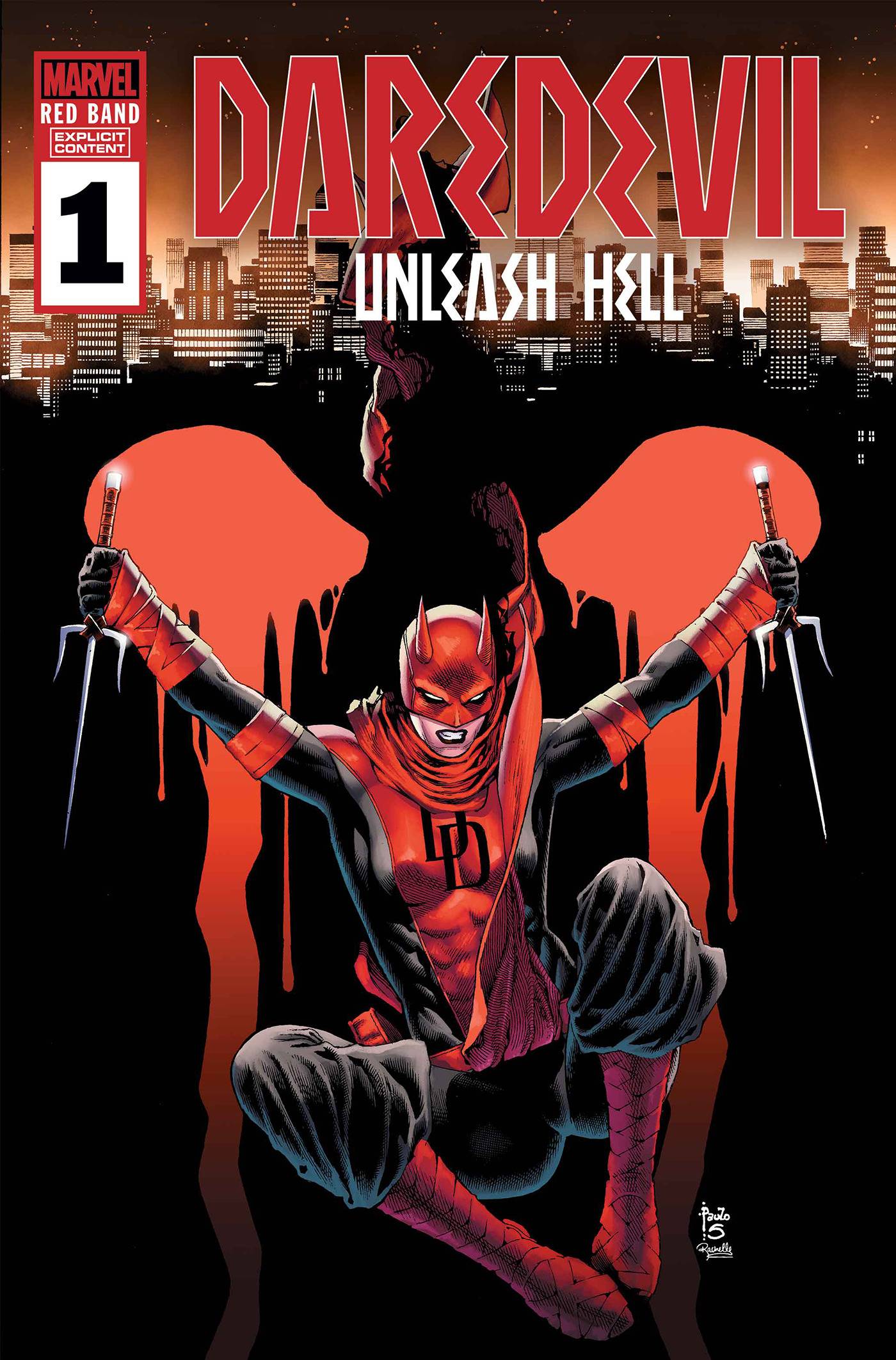 DAREDEVIL UNLEASH HELL RED BAND #1 (OF 5) CVR A (POLYBAG) (RES)