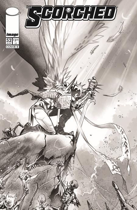 SPAWN SCORCHED #52 CVR B IG GUARA B&W VAR