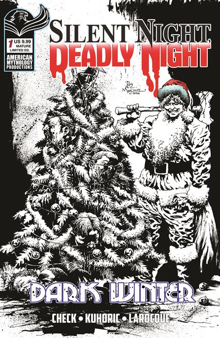SILENT NIGHT DEADLY NIGHT DARK WINTER #1 (OF 2) CVR F ROY ALLAN MARTINEZ B&W VAR Limited to 350 Copies (MR)