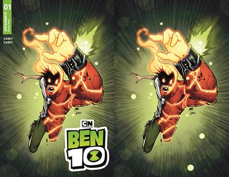 BEN 10 #1 CVRS ZI & ZJ CHRIS !MBER HEATBLAST DYNAMITE COM EXCLUSIVE (BUNDLE OF 2) VAR