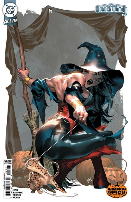 WONDER WOMAN, VOL. 6 #25 CVR E YASMINE PUTRI PUMPKIN SPICY CARD STOCK VAR