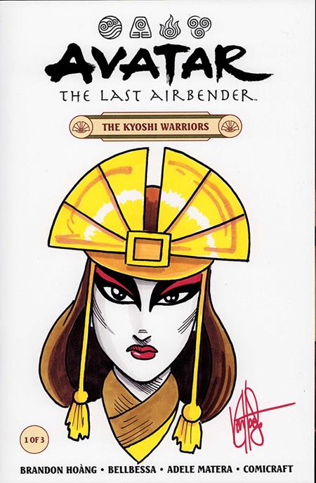 DF AVATAR THE LAST AIRBENDER THE KYOSHI WARRIORS #1 SIGNED AND REMARKED BY KEN HAESER