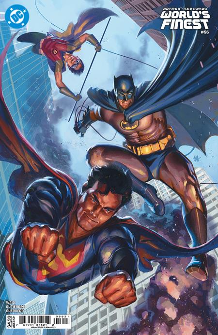 BATMAN SUPERMAN WORLDS FINEST #56 CVR B BEN HARVEY CARD STOCK VAR