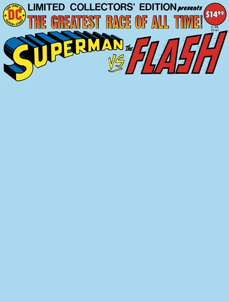 Limited Collector's Edition #48 Superman vs The Flash Facsimile CVR C Blank