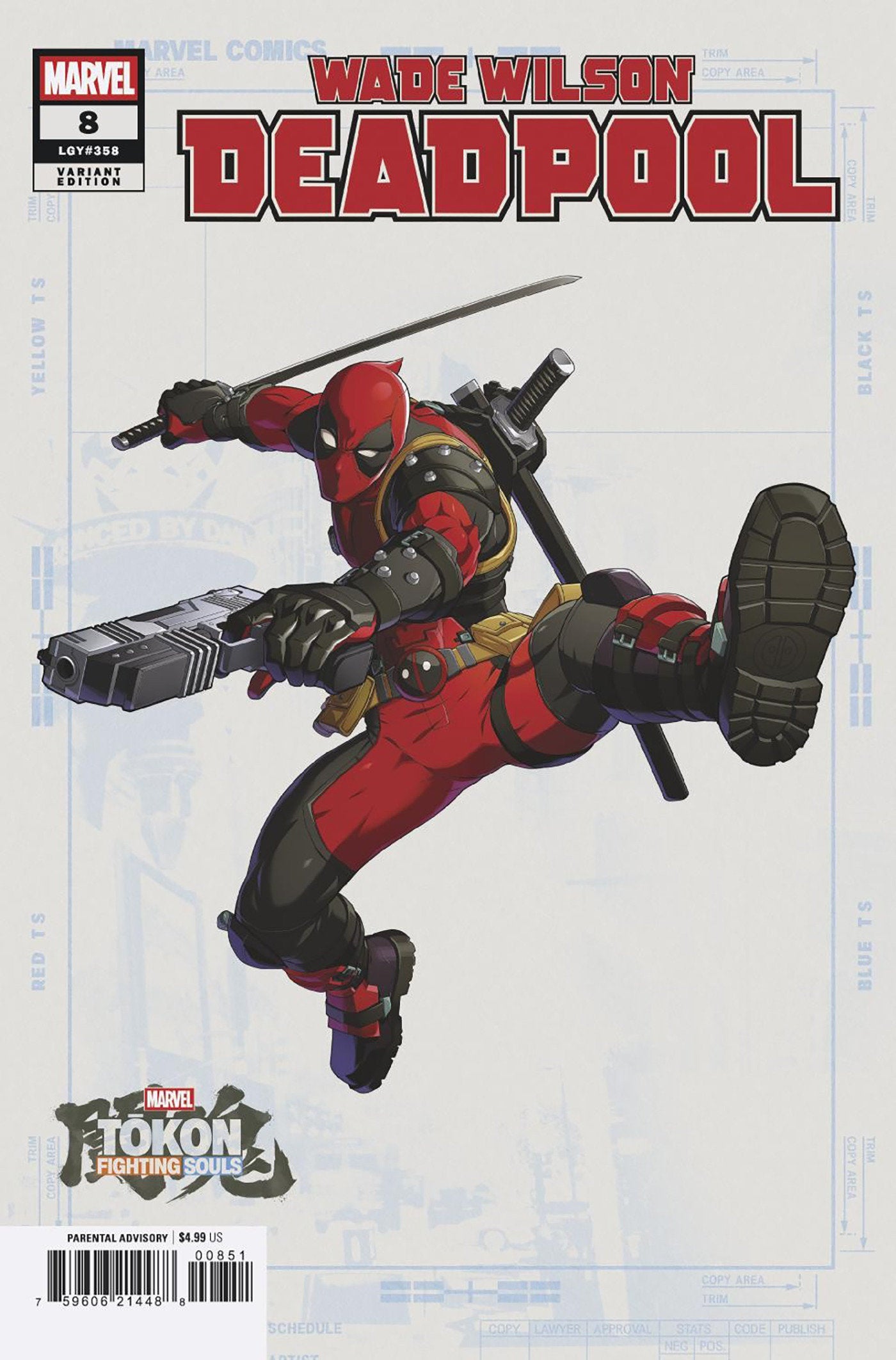 WADE WILSON: DEADPOOL #8 MARVEL TOKON: FIGHTING SOULS VARIANT [BG]
