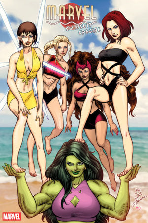 MARVEL SWIMSUIT SPECIAL: BRAND NEW BEACH DAY #1 JOHN ROMITA JR. VARIANT[1:25]