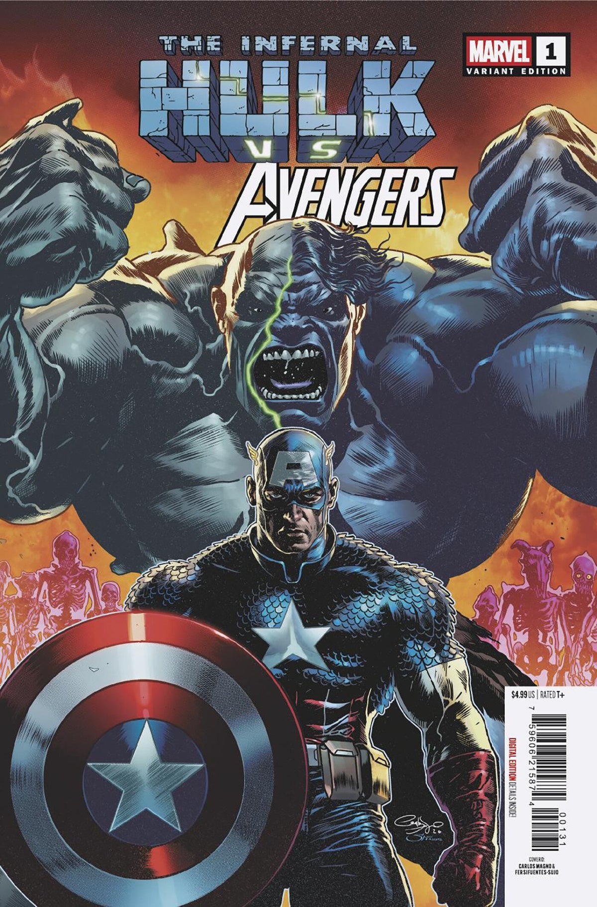 INFERNAL HULK VS. AVENGERS #1 COVER C CARLOS MAGNO VARIANT