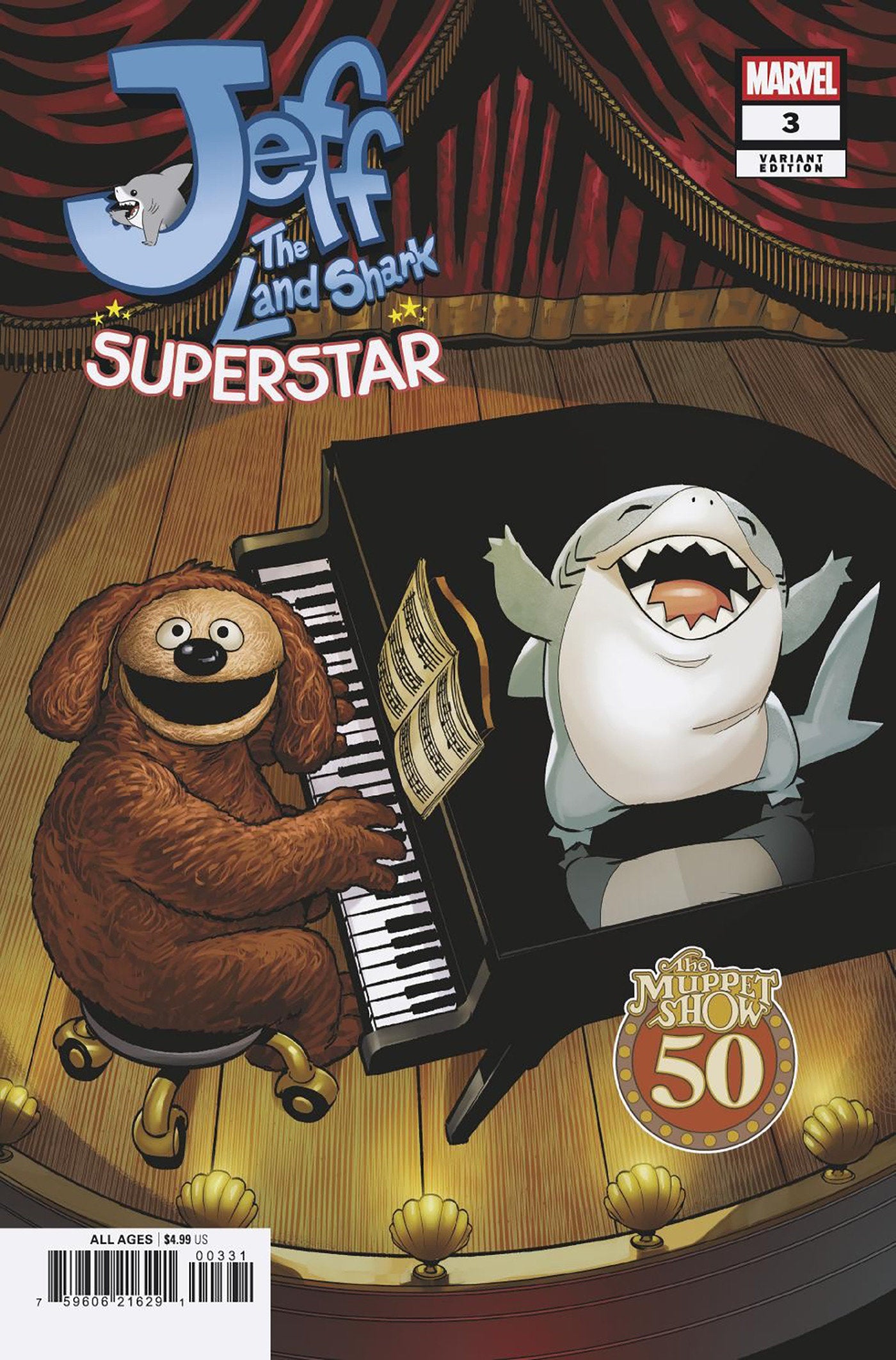 JEFF THE LAND SHARK: SUPERSTAR #3 MATTEO LOLLI MUPPETS VARIANT