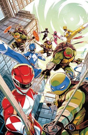 MMPR / TMNT III #1 BOOM 20TH VIRGIN FOIL VARIANT (ZONNO)