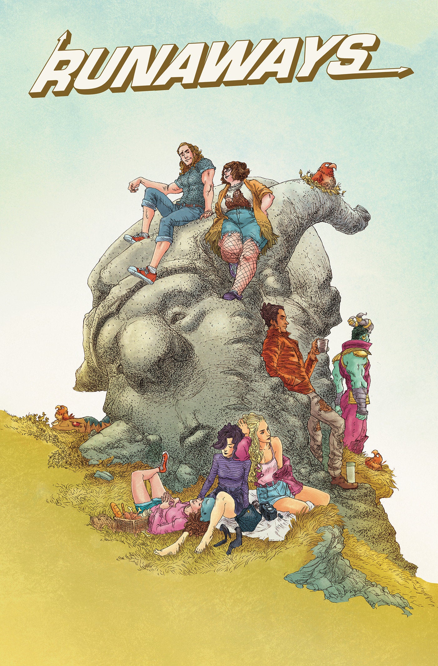Runaways By Rainbow Rowell Omnibus Adrian Alphona Cover [DM Only]