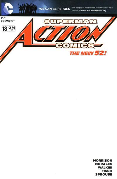 Action Comics, Vol. 2 #18 We Can Be Heroes Blank Cover