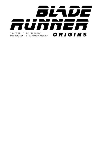 Blade Runner: Origins #1 Blank Variant