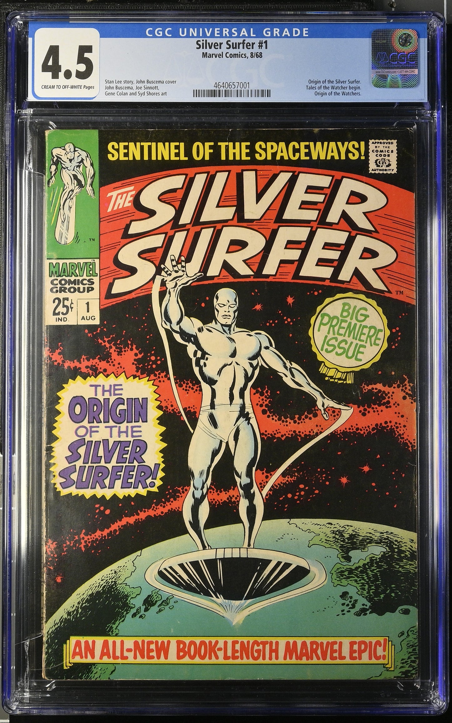 SILVER SURFER, VOL. 1 #1 (1968) CGC 4.5
