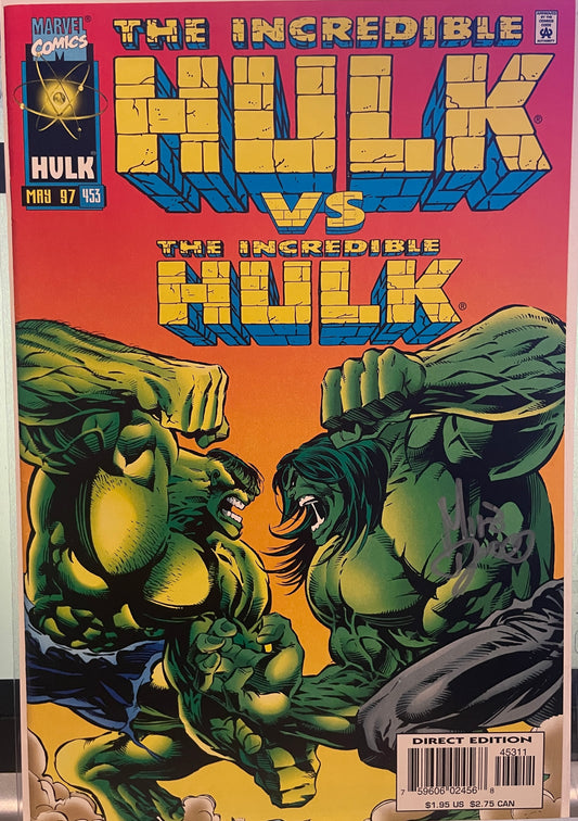 INCREDIBLE HULK, VOL. 1 #453 SIGNED BY DEODATO