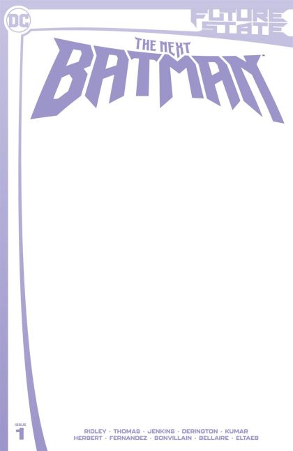 Future State: The Next Batman #1 Variant Blank Card Stock Cover