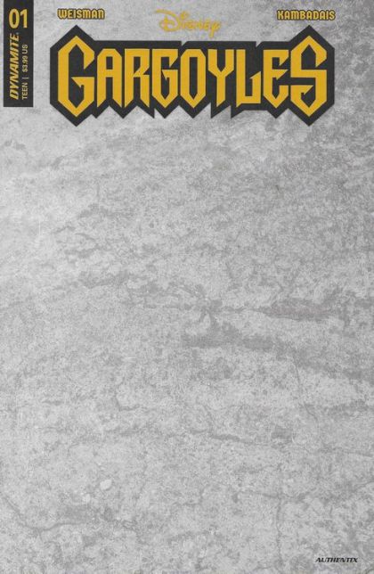 Gargoyles, Vol. 1 (Dynamite) #1 Gray Blank Authentix Variant
