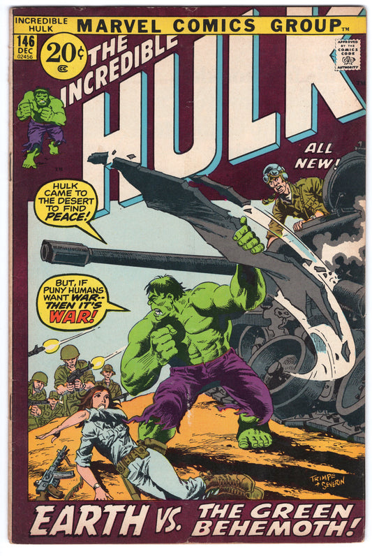 INCREDIBLE HULK, VOL. 1 #146 G/VG (3.0)