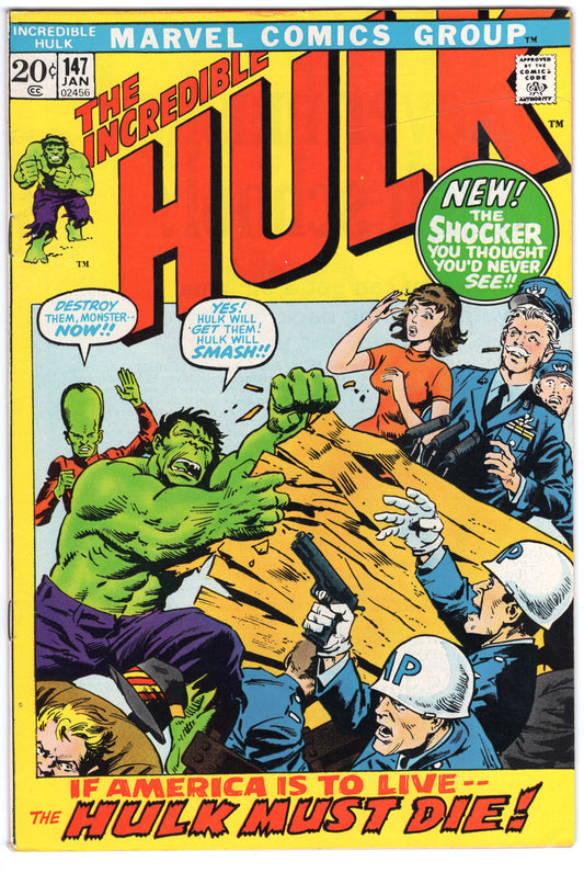 INCREDIBLE HULK, VOL. 1 #147 FN/VF (7.0)