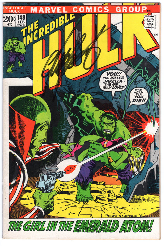 INCREDIBLE HULK, VOL. 1 #148 VG (4.0) Signed by Chris Claremont no COA