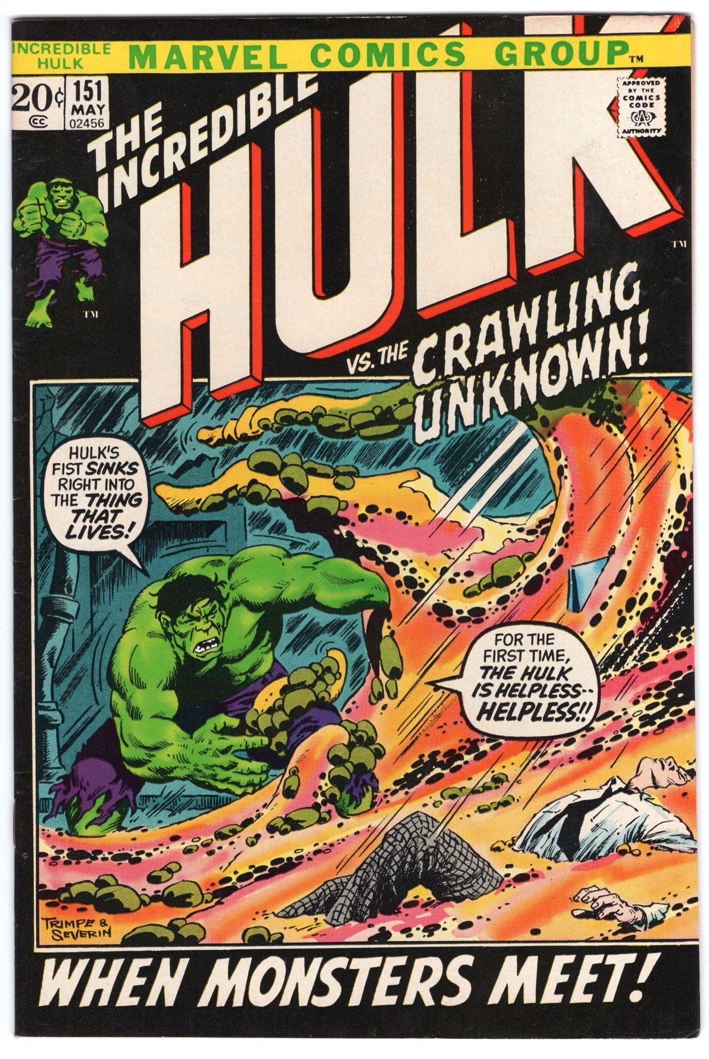 INCREDIBLE HULK, VOL. 1 #151 FN/VF (7.0)