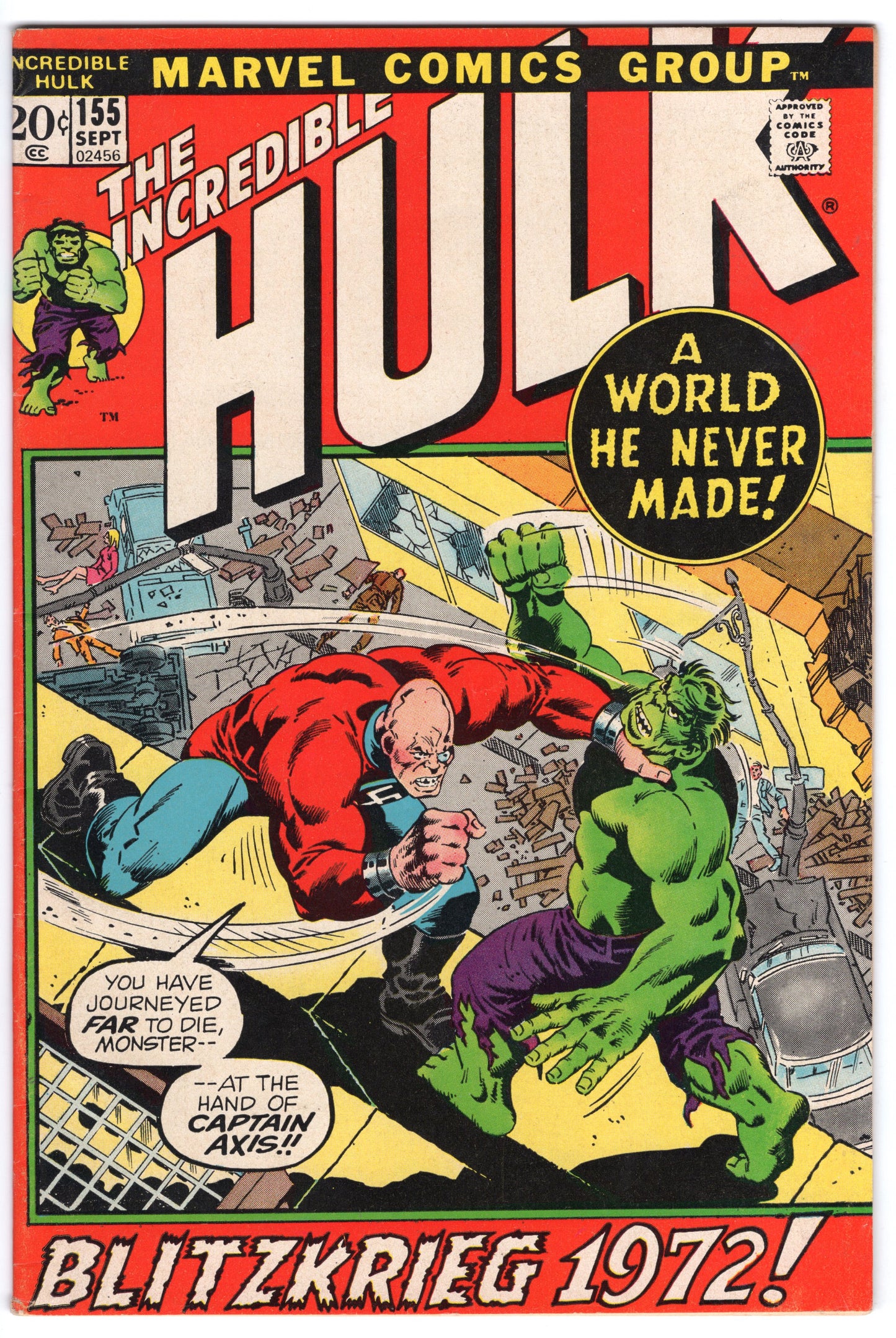 INCREDIBLE HULK, VOL. 1 #155 FN+ (6.5)