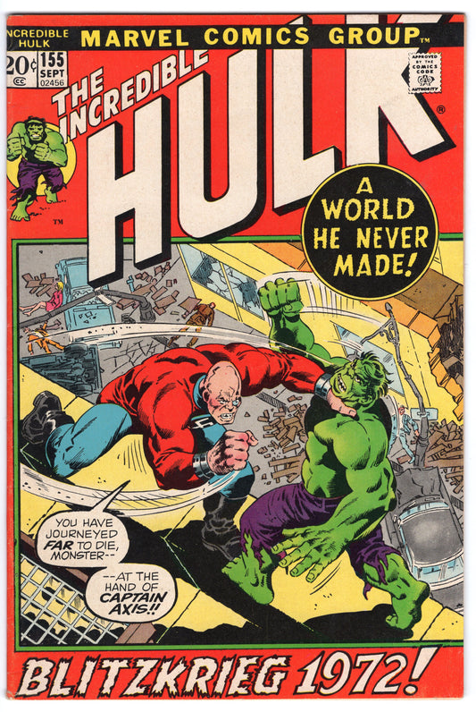 INCREDIBLE HULK, VOL. 1 #155 FN+ (6.5)