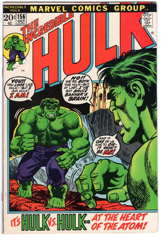 INCREDIBLE HULK, VOL. 1 #156 FN/VF (7.0)