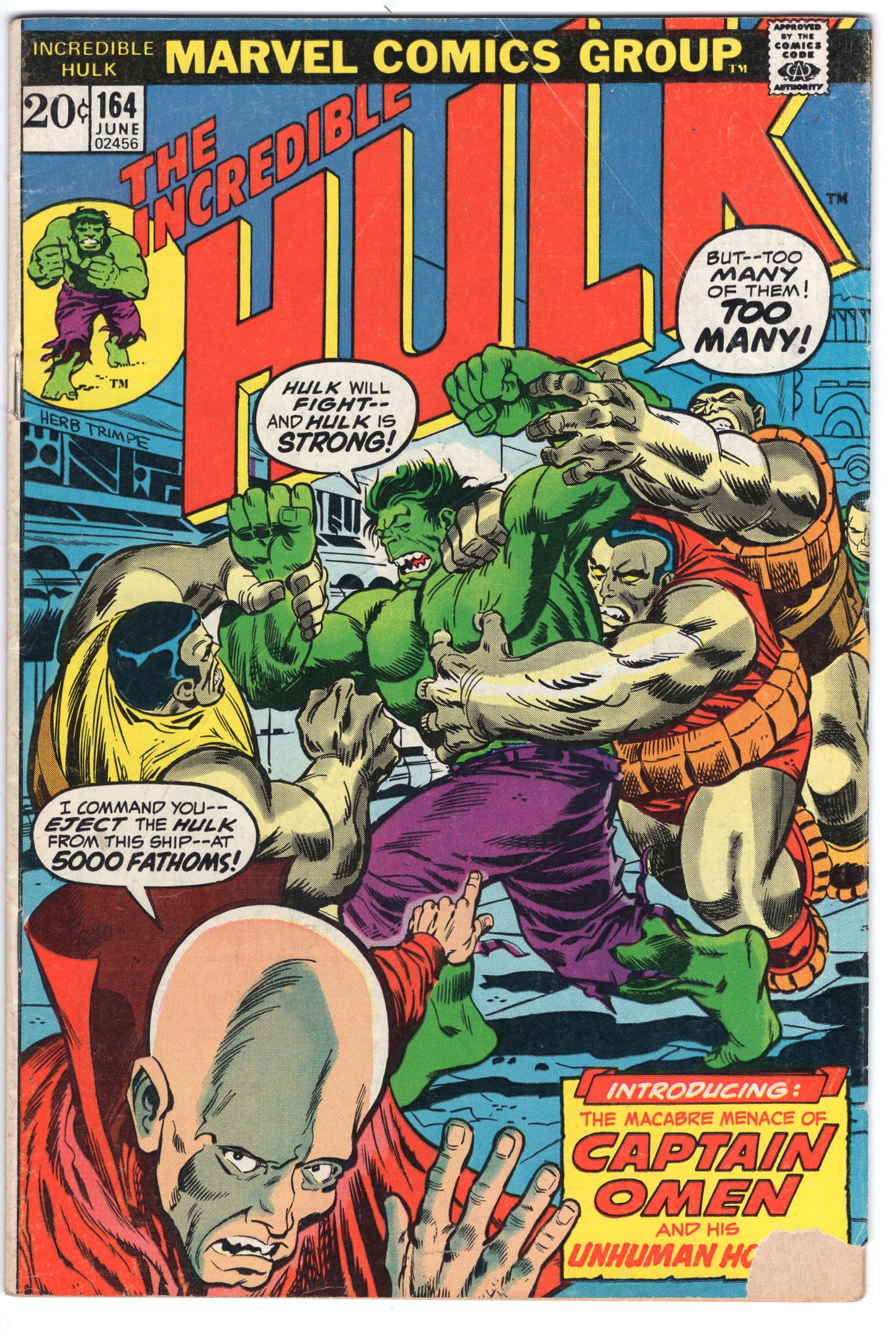 INCREDIBLE HULK, VOL. 1 #164 GD (2.0)