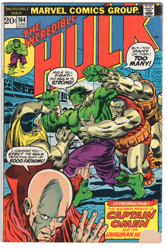 INCREDIBLE HULK, VOL. 1 #164 GD (2.0)
