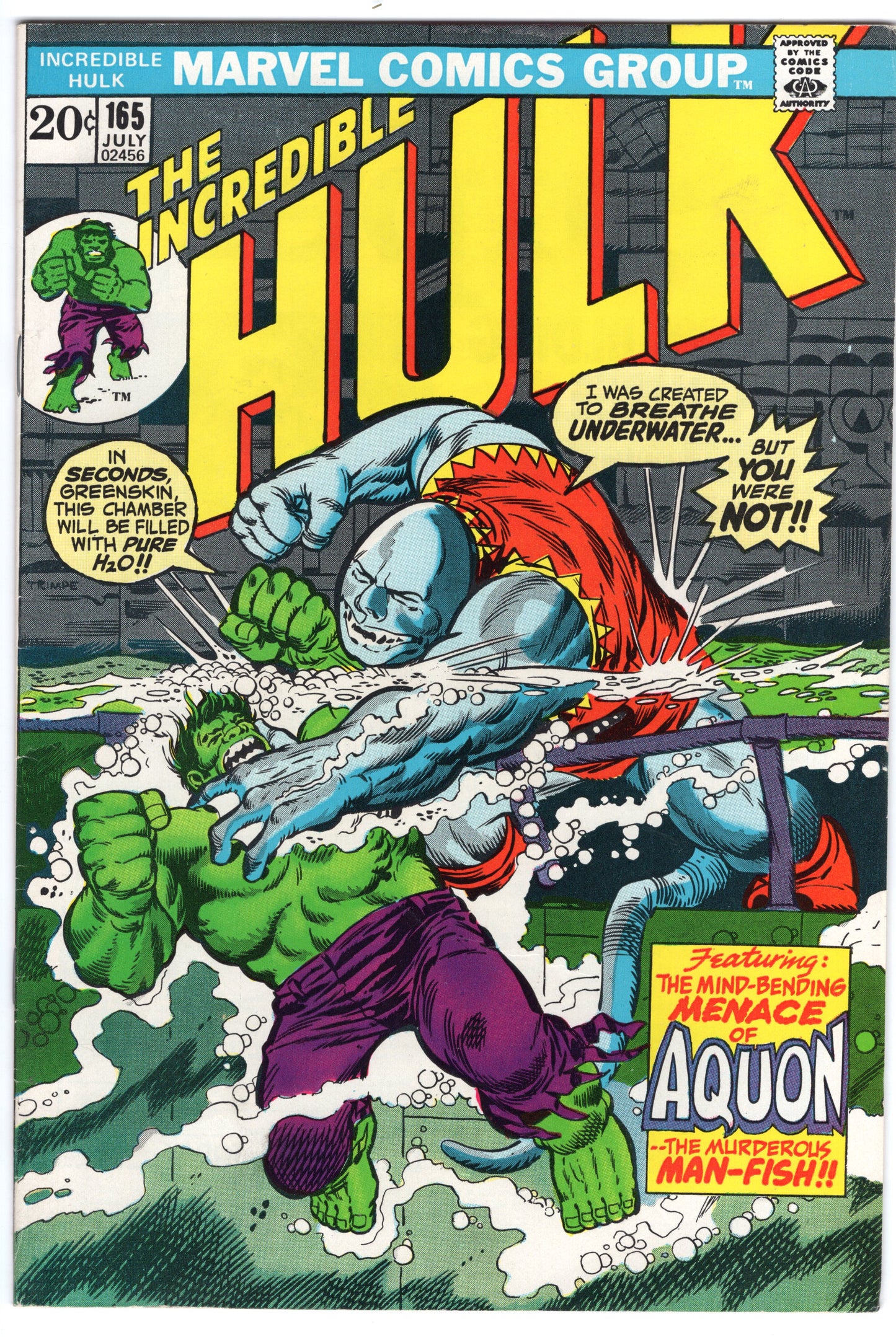 INCREDIBLE HULK, VOL. 1 #165 FN+ (6.5)
