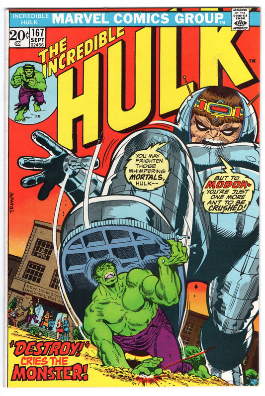 INCREDIBLE HULK, VOL. 1 #167 FN/VF (7.0)