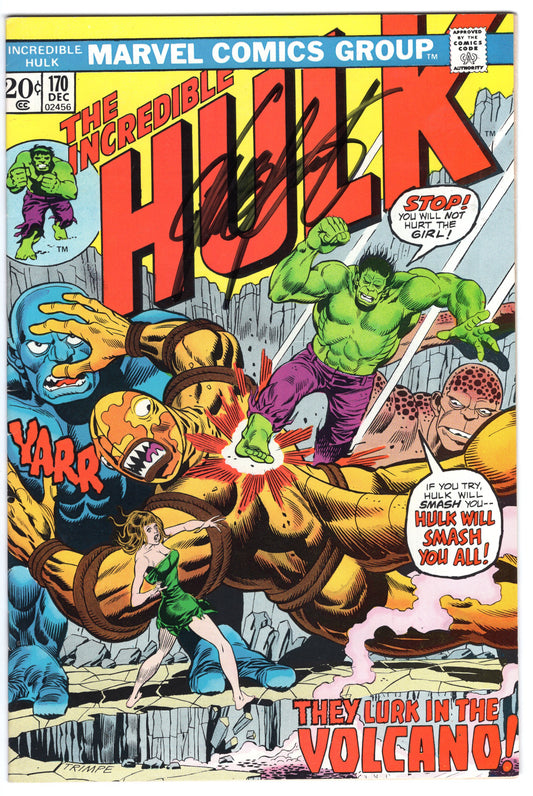 INCREDIBLE HULK, VOL. 1 #170 VF (8.0) - Signed by Chris Claremont No COA