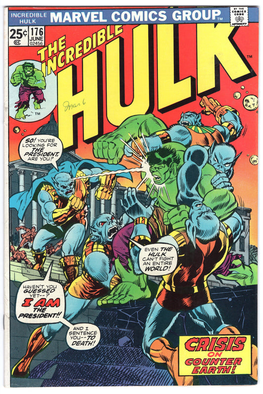 INCREDIBLE HULK, VOL. 1 #176 FN (6.0)
