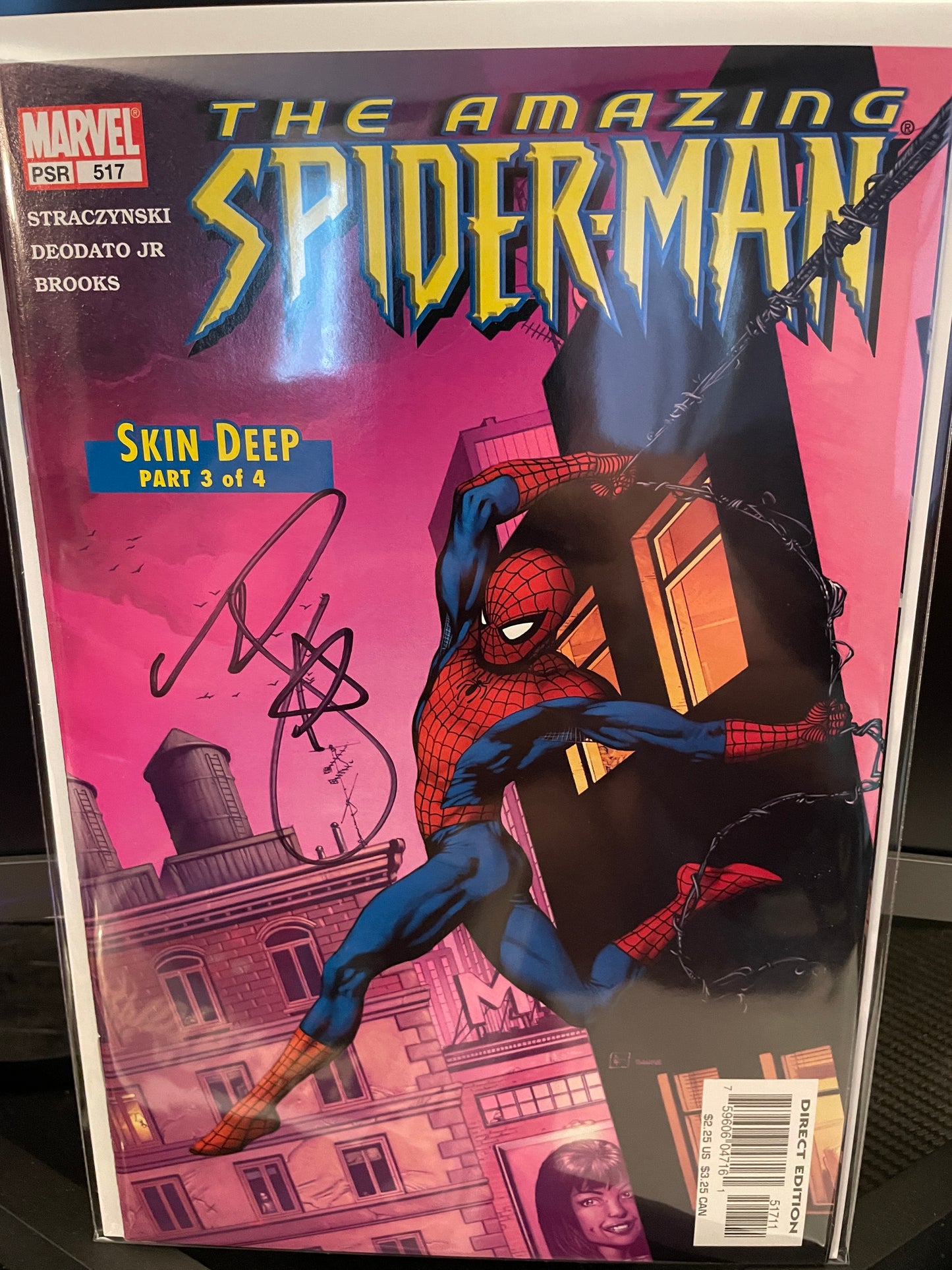 AMAZING SPIDER-MAN, VOL. 2 #517 - SIGNED BY BROOKS