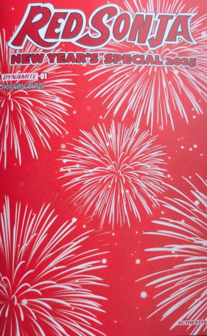 RED SONJA NEW YEAR'S SPECIAL 2025 FIREWORKS BLANK VARIANT