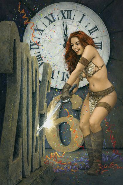 RED SONJA NEW YEAR'S SPECIAL 2025 CELINA EXCLUSIVE VIRGIN VARIANT